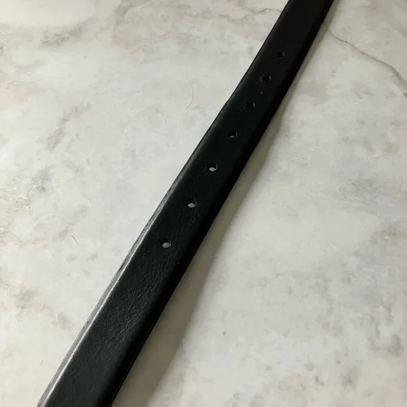 REVOLVE Favorite Daughter Black William Split Decision Leather Belt Size XL - Picture 5 of 9